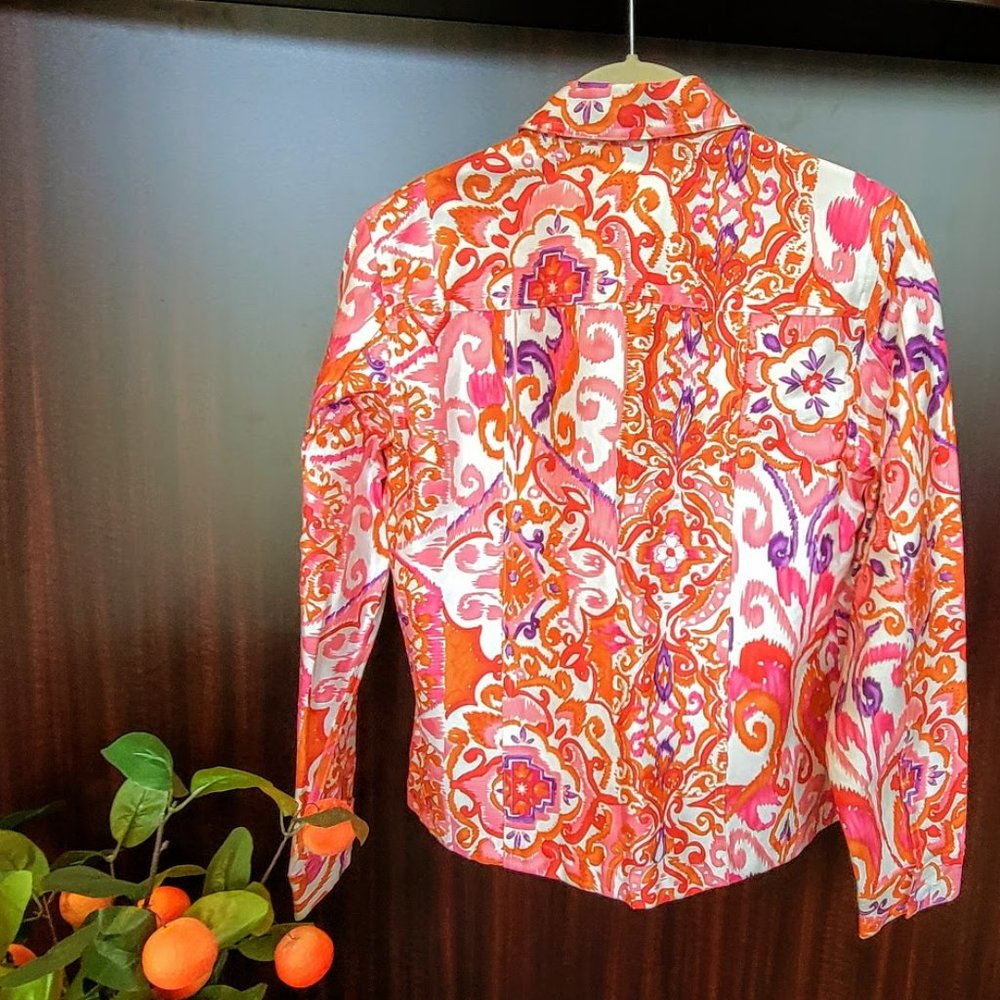 Coldwater Creek jacket pattern  multicolor. - Picture 5 of 5